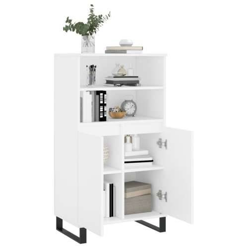 Visoka komoda bijela 60x36x110 cm od konstruiranog drva Bijela 1 Cijena