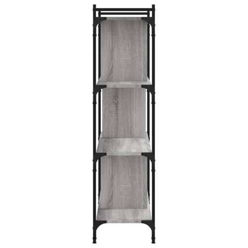 Regal za knjige 4 razine siva boja hrasta 76x32x123 cm drveni - Sivi hrast sonoma 1 123 cm Cijena