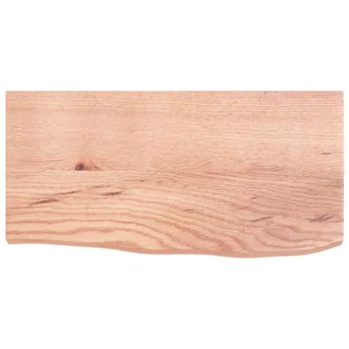Kupaonska radna ploča svjetlosmeđa 60x30x(2-4) cm masivno drvo - Svjetlosmeđa 60 x 30 x 4 cm Cijena