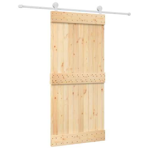 Klizna vrata s priborom za montažu 95 x 210 cm masivna borovina Cijena