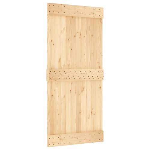Klizna vrata s priborom za montažu 95 x 210 cm masivna borovina Cijena