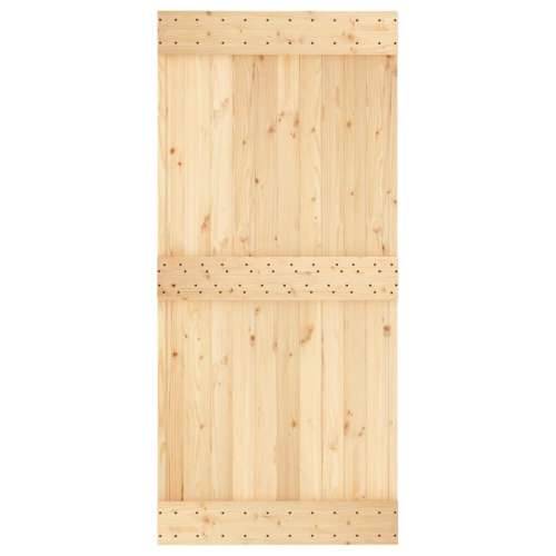 Klizna vrata s priborom za montažu 95 x 210 cm masivna borovina Cijena