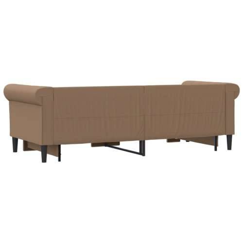 Dnevni krevet na razvlačenje cappuccino 90x200 cm umjetna koža - Boja cappuccina 90 x 200 cm s krevetom na izvlačenje i ladicom Cijena