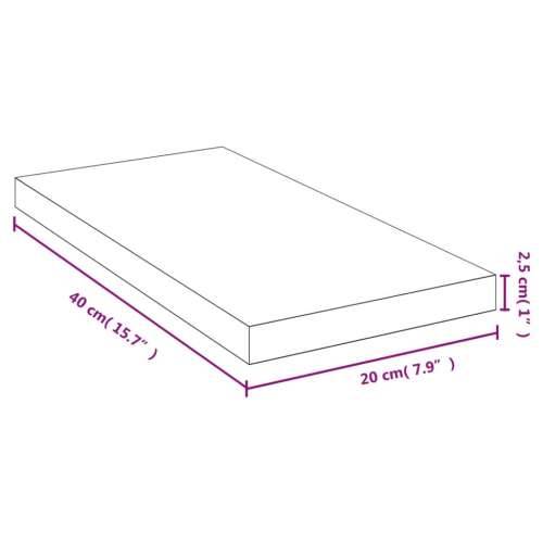 Zidna polica 40 x 20 x 2,5 cm od bambusa - 40 x 20 x 2.5 cm 1 Cijena
