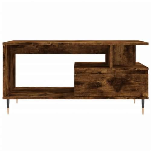 Stolić za kavu boja hrasta 90x49x45 cm konstruirano drvo - Dimljeni hrast 1 Cijena