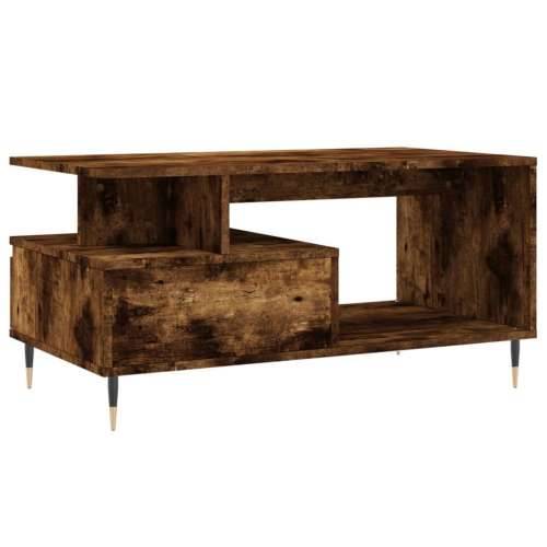 Stolić za kavu boja hrasta 90x49x45 cm konstruirano drvo - Dimljeni hrast 1 Cijena
