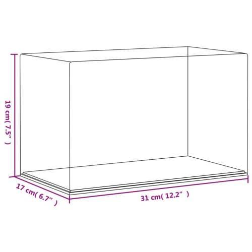 Kutija za izlaganje prozirna 31 x 17 x 19 cm akrilna - 31 x 17 x 19 cm Cijena