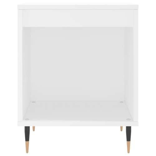Noćni ormarić bijeli 40 x 35 x 50 cm od konstruiranog drva - Bijela 1 Cijena