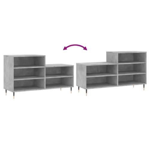 Ormarić za cipele boja betona 102x36x60 cm konstruirano drvo - Beton siva 1 Cijena
