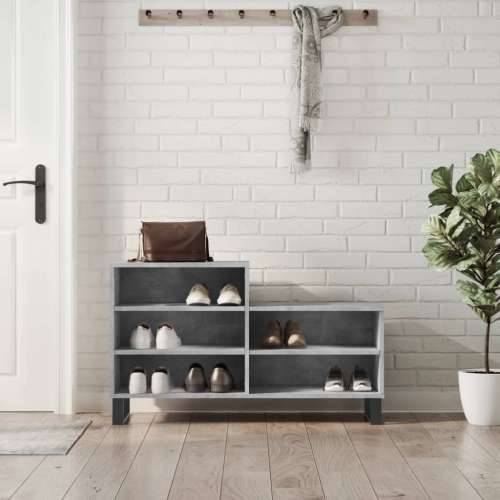 Ormarić za cipele boja betona 102x36x60 cm konstruirano drvo - Beton siva 1 Cijena