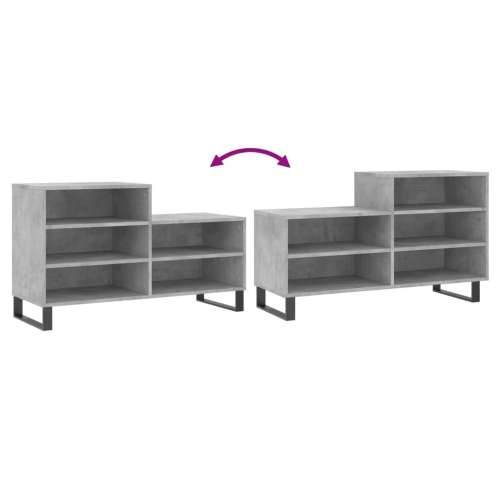 Ormarić za cipele boja betona 102x36x60 cm konstruirano drvo - Beton siva 1 Cijena
