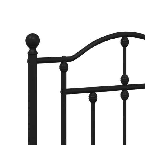 Metalno uzglavlje crno 160 cm - Crna 160 cm 1 Cijena