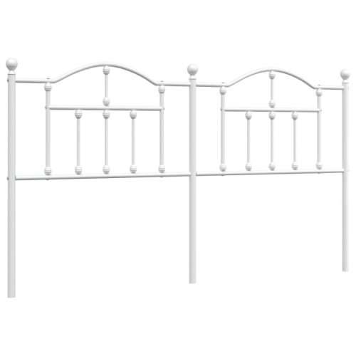 Metalno uzglavlje bijelo 160 cm - Bijela 160 cm 1 Cijena