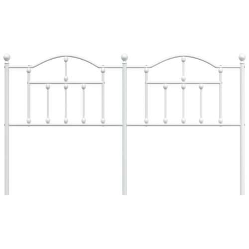 Metalno uzglavlje bijelo 160 cm - Bijela 160 cm 1 Cijena
