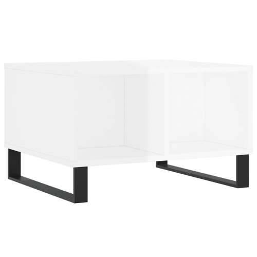 Stolić za kavu sjajni bijeli 60x50x36,5 cm konstruirano drvo - Visoko sjajno bijela 1 Cijena