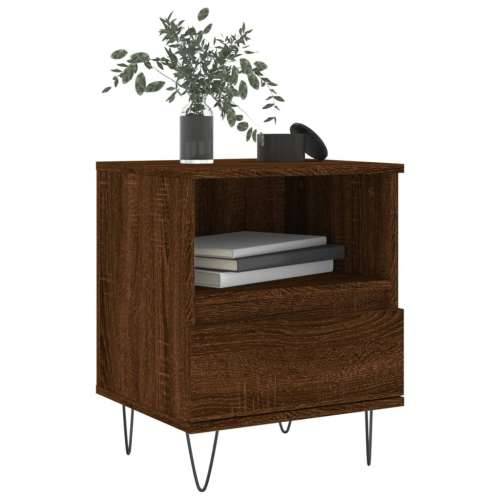 Noćni ormarići 2 kom boja hrasta 40x35x50 cm konstruirano drvo - Smeđi hrast 2 Cijena