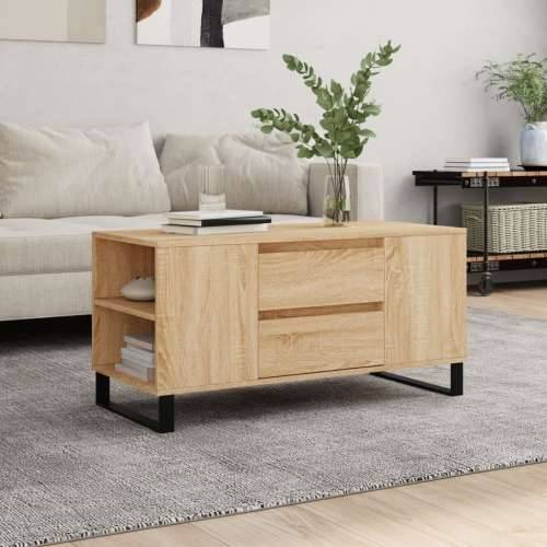Stolić za kavu boja hrasta 102x44,5x50 cm od konstruiranog drva - sonoma hrast 1 Cijena