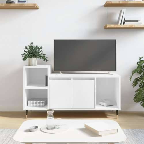 TV ormarić bijeli 100 x 35 x 55 cm od konstruiranog drva - Bijela 1 Cijena