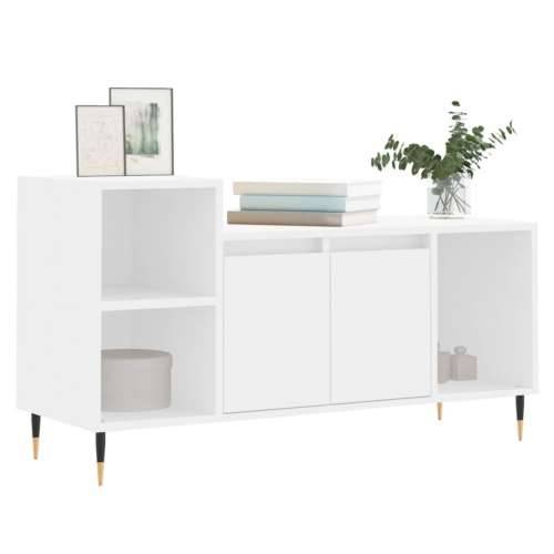 TV ormarić bijeli 100 x 35 x 55 cm od konstruiranog drva - Bijela 1 Cijena