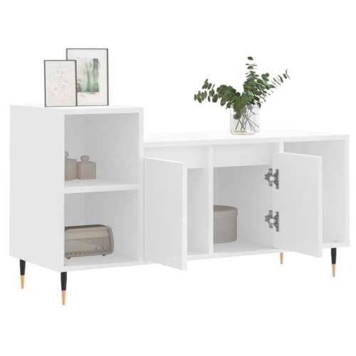 TV ormarić bijeli 100 x 35 x 55 cm od konstruiranog drva - Bijela 1 Cijena
