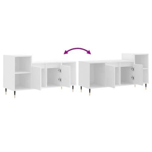TV ormarić bijeli 100 x 35 x 55 cm od konstruiranog drva - Bijela 1 Cijena