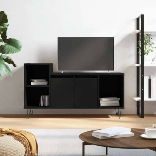 TV ormarić crni 100 x 35 x 55 cm od konstruiranog drva - Crna 1 Cijena