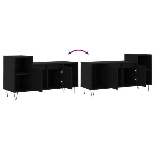 TV ormarić crni 100 x 35 x 55 cm od konstruiranog drva - Crna 1 Cijena