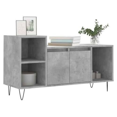 TV ormarić boja betona 100x35x55 cm od konstruiranog drva - Beton siva 1 Cijena