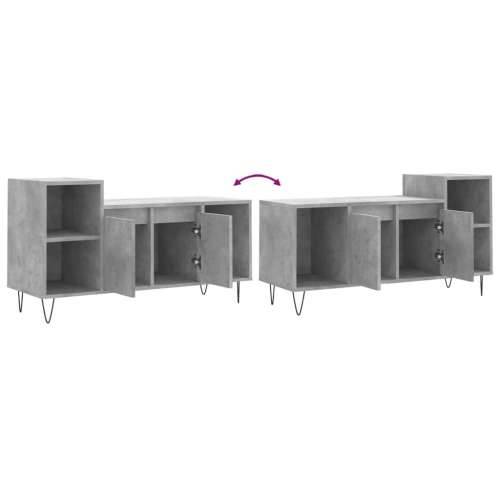 TV ormarić boja betona 100x35x55 cm od konstruiranog drva - Beton siva 1 Cijena