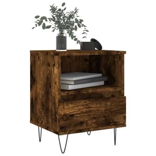 Noćni ormarići 2 kom boja hrasta 40x35x50 cm konstruirano drvo - Dimljeni hrast 2 Cijena