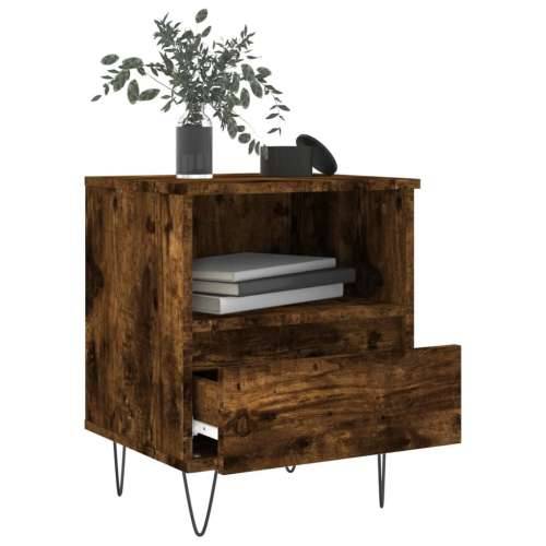 Noćni ormarići 2 kom boja hrasta 40x35x50 cm konstruirano drvo - Dimljeni hrast 2 Cijena