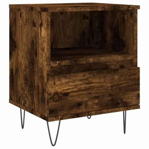 Noćni ormarići 2 kom boja hrasta 40x35x50 cm konstruirano drvo - Dimljeni hrast 2 Cijena