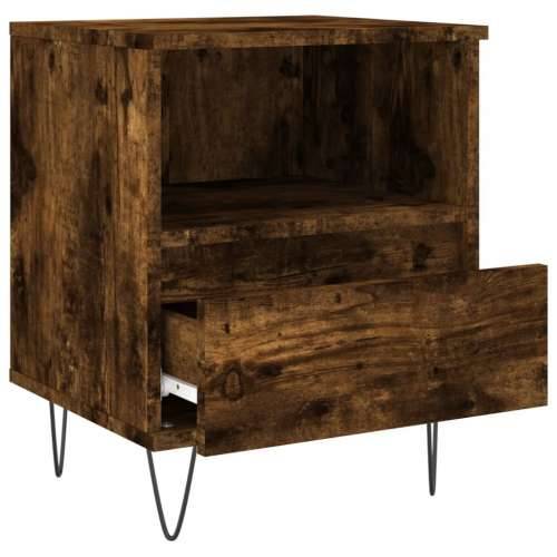 Noćni ormarići 2 kom boja hrasta 40x35x50 cm konstruirano drvo - Dimljeni hrast 2 Cijena