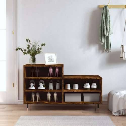 Ormarić za cipele boja hrasta 102x36x60 cm konstruirano drvo - Dimljeni hrast 1 Cijena