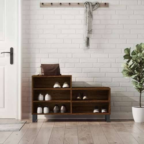 Ormarić za cipele boja hrasta 102x36x60 cm konstruirano drvo - Smeđi hrast 1 Cijena