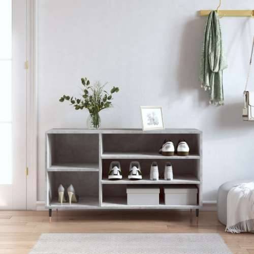 Ormarić za cipele boja betona 102x36x60 cm konstruirano drvo - Beton siva 1 Cijena