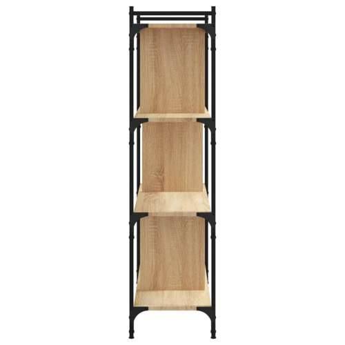 Regal za knjige s 4 razine boja hrasta 76 x 32 x 123 cm drveni - sonoma hrast 1 123 cm Cijena