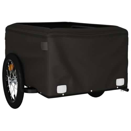 Prikolica za bicikl crno-žuta 45 kg željezna - Žuta 124 x 62.5 x 52 cm Cijena