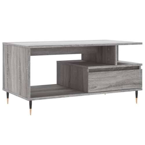 Stolić za kavu boja sivog hrasta 90x49x45 cm konstruirano drvo - Sivi hrast sonoma 1 Cijena