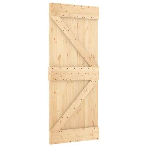 Klizna vrata s priborom za montažu 80 x 210 cm masivna borovina Cijena