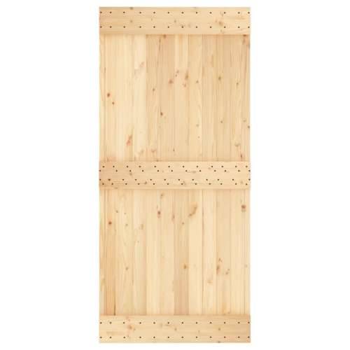 Klizna vrata s priborom za montažu 95 x 210 cm masivna borovina Cijena