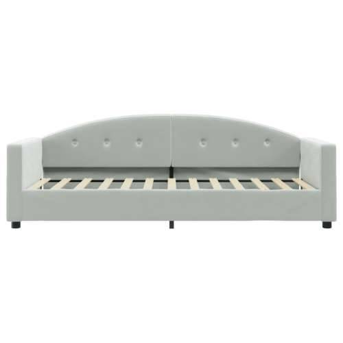 Dnevni krevet s madracem svjetlosivi 80 x 200 cm baršunasti - Svjetlosiva 80 x 200 cm s madracem Cijena