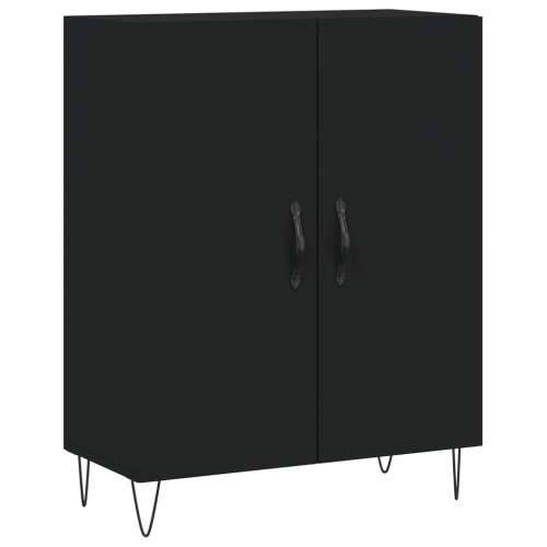 Visoka komoda crni 69,5x34x180 cm konstruirano drvo - Crna 1 2 vrata Cijena