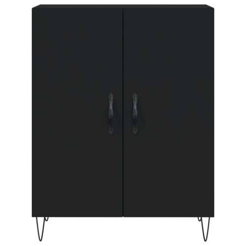 Visoka komoda crni 69,5x34x180 cm konstruirano drvo - Crna 1 2 vrata Cijena