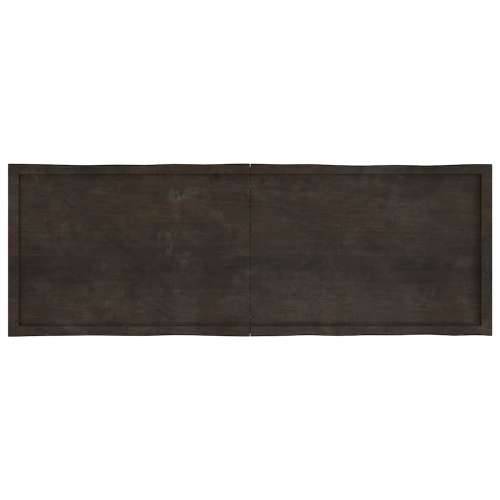 Stolna ploča tamnosmeđa 180x60x(2-4) cm obrađena hrastovina - Tamno smeđa 180 x 60 x 4 cm 1 Cijena