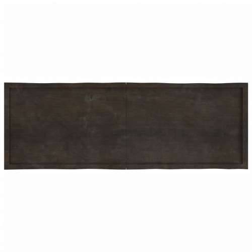 Stolna ploča tamnosmeđa 180x60x(2-4) cm obrađena hrastovina - Tamno smeđa 180 x 60 x 4 cm 1 Cijena
