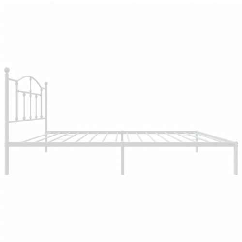 Metalni okvir za krevet s uzglavljem bijeli 100x200 cm - Bijela 100 x 200 cm s uzglavljem Cijena