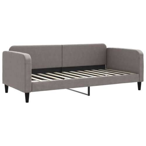 Dnevni krevet s madracem smeđesivi 90 x 200 cm od tkanine - Sivo-smeđa 90 x 200 cm s madracem Cijena