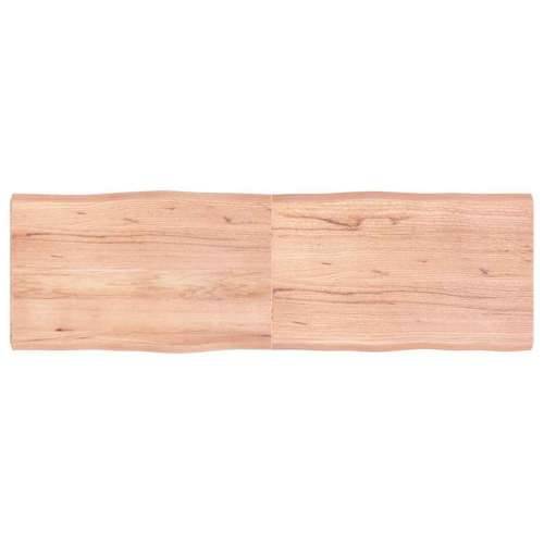 Stolna ploča svjetlosmeđa 160x50x(2-6) cm obrađena hrastovina - Svjetlosmeđa 160 x 50 x 6 cm 1 Cijena