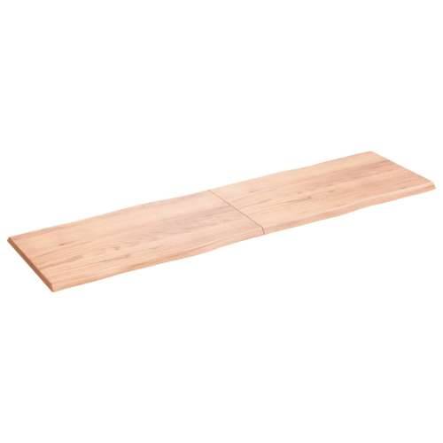 Stolna ploča svjetlosmeđa 220x60x(2-4) cm obrađena hrastovina - Svjetlosmeđa 220 x 60 x 4 cm 1 Cijena